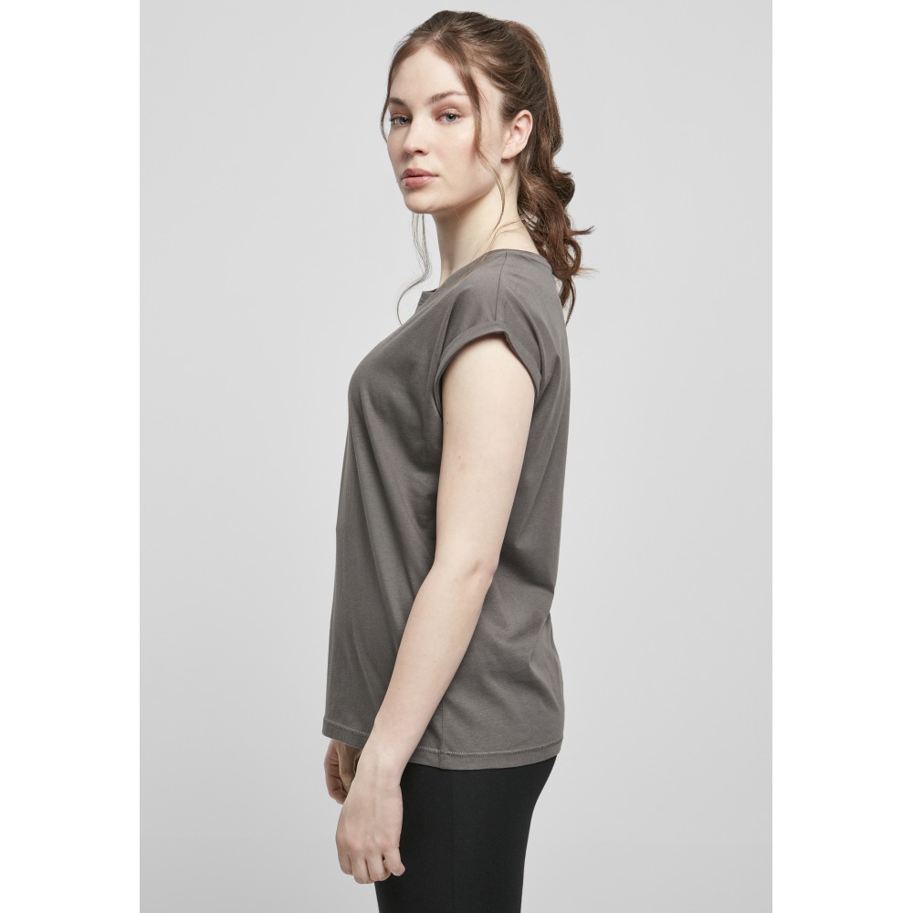 Urban Classics - Extended Shoulder Dames Tshirt - Grijs